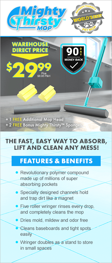Order Mighty Thirsty™ Mop Now!